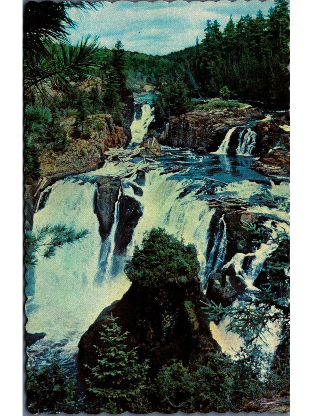 Aubrey Falls, Thessalon, Ontario, Canada Postcard
